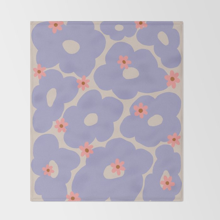 Floral ten Throw Blanket Gallery Image 2