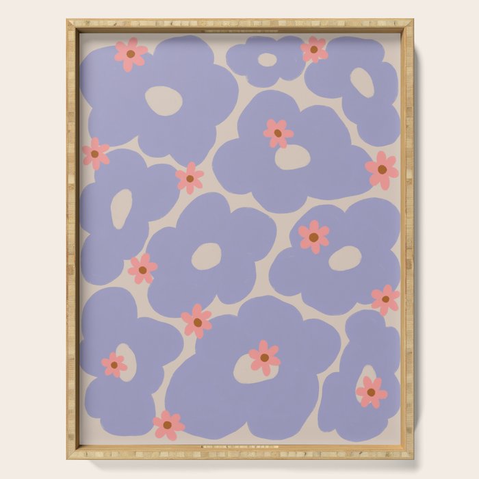 Floral ten Serving Tray Gallery Image 1