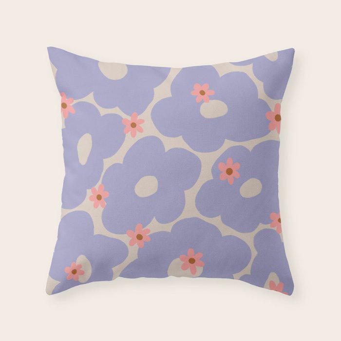 Floral ten Throw Pillow Gallery Image 1