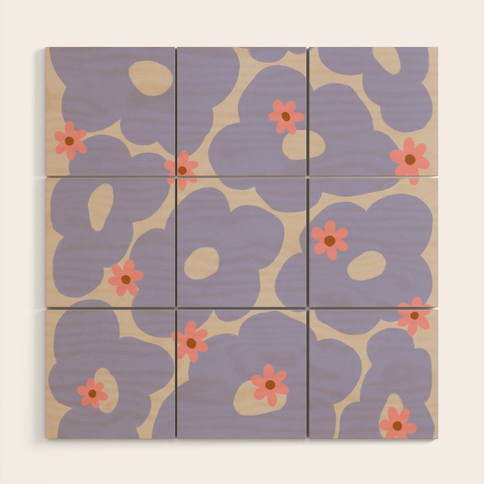 Floral ten Wood Wall Art Gallery Image 1