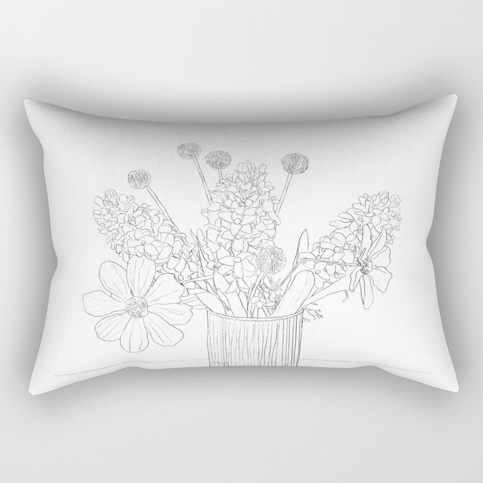  Spring Line Mood  Rectangular Pillow Gallery Image 2