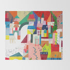 Blocks Castle Throw Blanket Gallery Image 2