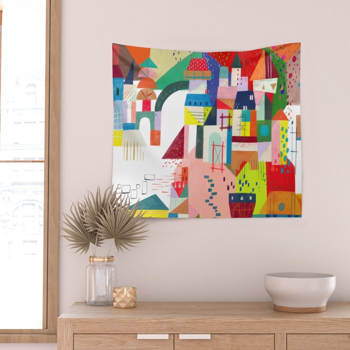 Blocks Castle Wall Tapestry Gallery Image 2