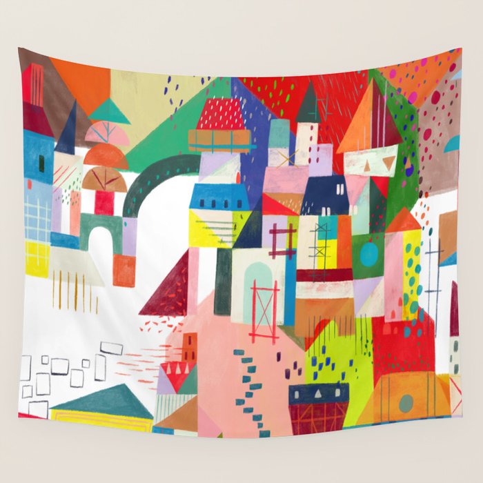Blocks Castle Wall Tapestry Gallery Image 4