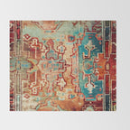 Eclectic Vintage Bohemian Aesthetic Throw Blanket Gallery Image 2