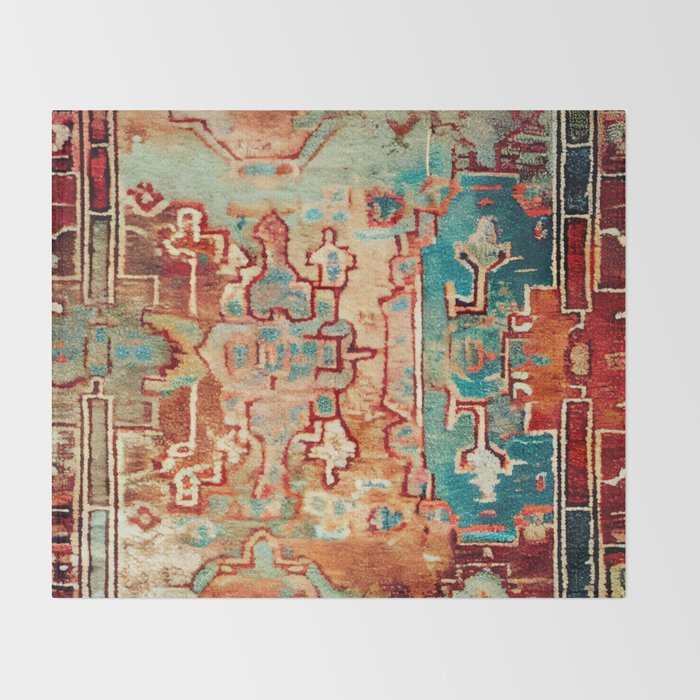 Eclectic Vintage Bohemian Aesthetic Throw Blanket Gallery Image 2