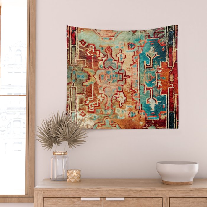 Eclectic Vintage Bohemian Aesthetic Wall Tapestry Gallery Image 2