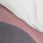 Abstract Shapes Gray Pink Rust Comforter Gallery Image 4