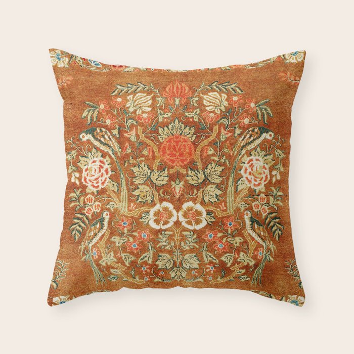 Tabriz Azerbaijan Northwest Persian Rug Print Throw Pillow Gallery Image 1