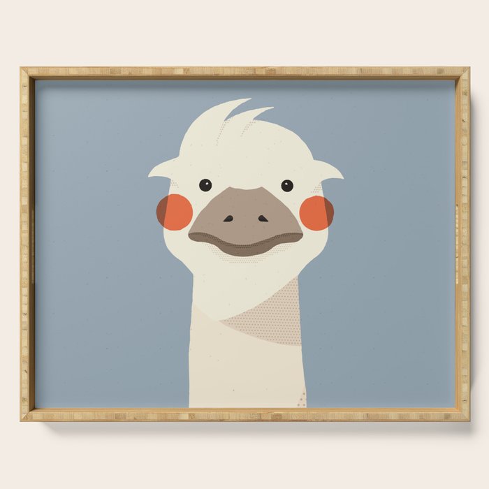 Emu, Animal Portrait Serving Tray Gallery Image 1