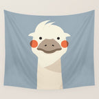 Emu, Animal Portrait Wall Tapestry Gallery Image 4