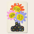 Never Grow Old Flower Vase - Forever Young Quote Cutting Board Gallery Image 1