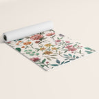 Colorful Watercolor Flowers Yoga Mat Gallery Image 2