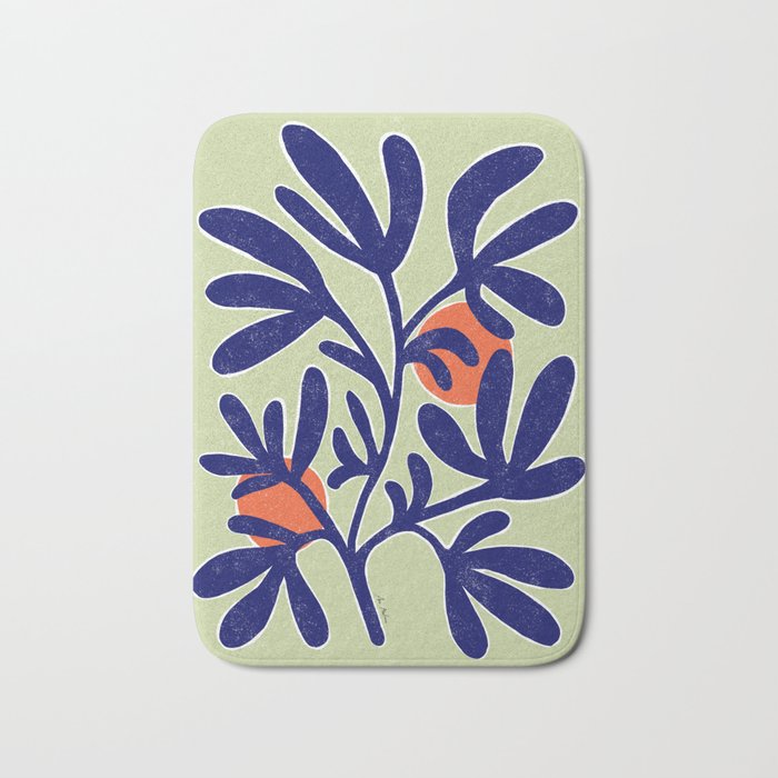 Inspiration Matisse leaves Bath Mat Gallery Image 1