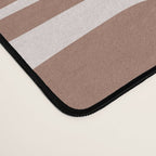 Mid Century Modern Piquet Abstract Multi Geometric Pattern in Mocha Brown Desk Mat Gallery Image 4