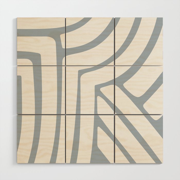 Abstract Stripes LXXII Wood Wall Art Gallery Image 1