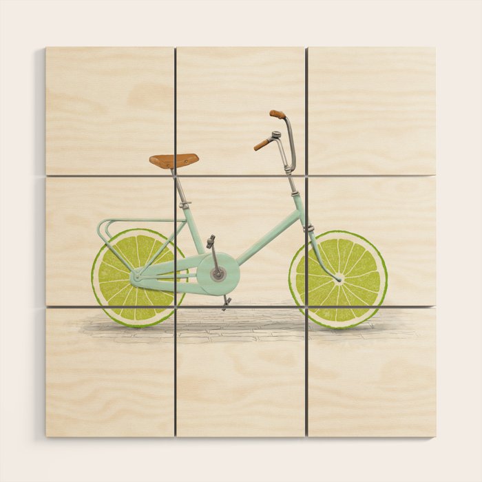 Acid (Blue) Wood Wall Art Gallery Image 1