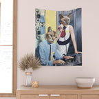 Cat Espionage Wall Tapestry Gallery Image 2