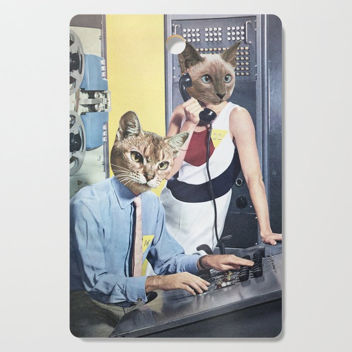 Cat Espionage Cutting Board Gallery Image 1
