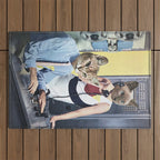 Cat Espionage Outdoor Rug Gallery Image 1