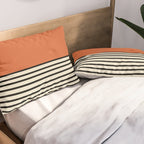 Sunrise Sunset I - Orange Black Pillow Sham Gallery Image 2