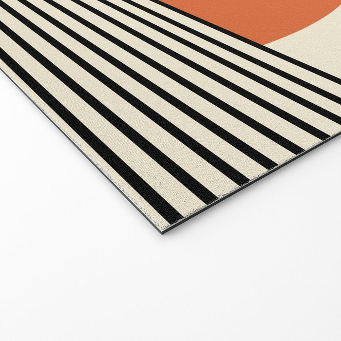 Sunrise Sunset I - Orange Black Welcome Mat Gallery Image 2