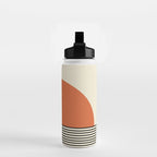 Sunrise Sunset I - Orange Black Water Bottle Gallery Image 2
