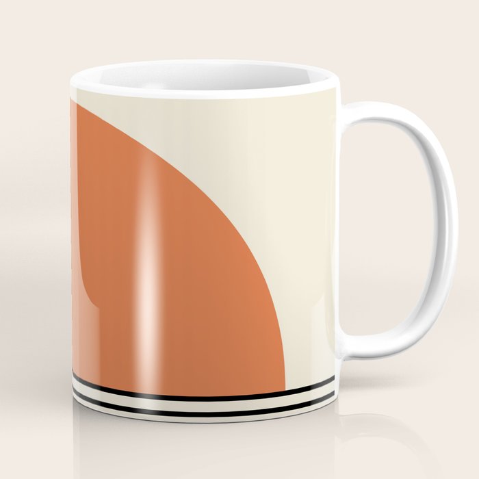 Sunrise Sunset I - Orange Black Coffee Mug Gallery Image 1