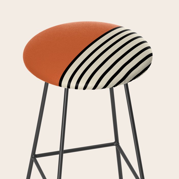 Sunrise Sunset I - Orange Black Stool Gallery Image 2