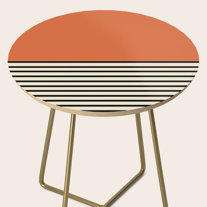 Sunrise Sunset I - Orange Black Side Table Gallery Image 2