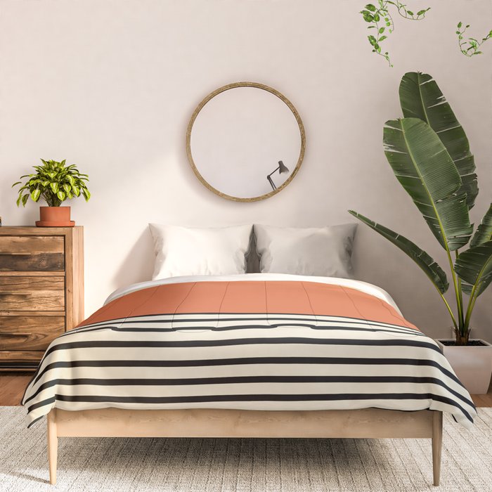 Sunrise Sunset I - Orange Black Comforter Gallery Image 3
