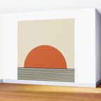 Sunrise Sunset I - Orange Black Wall Mural Gallery Image 2