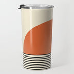 Sunrise Sunset I - Orange Black Travel Mug Gallery Image 3