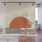 Sunrise Sunset I - Orange Black Wall Mural Gallery Image 1