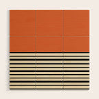Sunrise Sunset I - Orange Black Wood Wall Art Gallery Image 1
