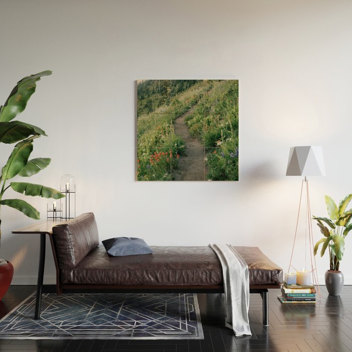 Wildflower Hike Wood Wall Art Gallery Image 2