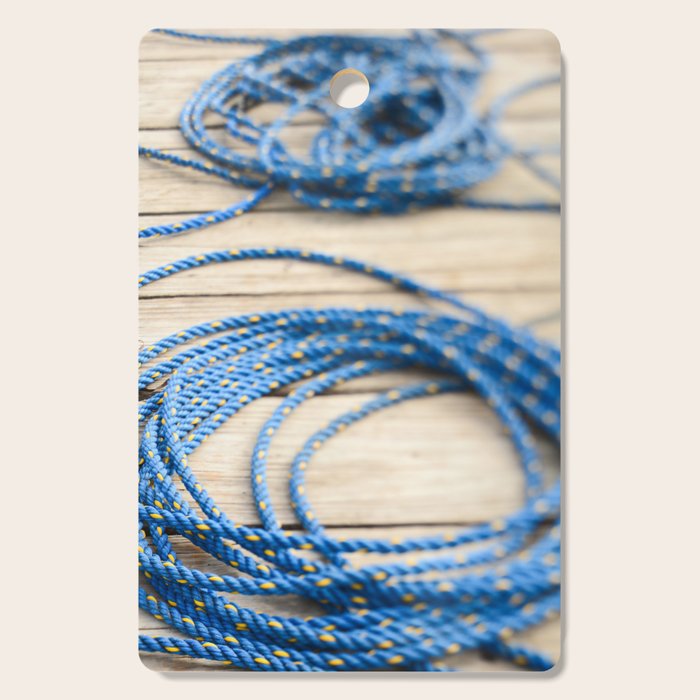Blue Line Nautical minimalist photograph Cutting Board Gallery Image 1