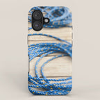 Blue Line Nautical minimalist photograph iPhone Case Gallery Image 1