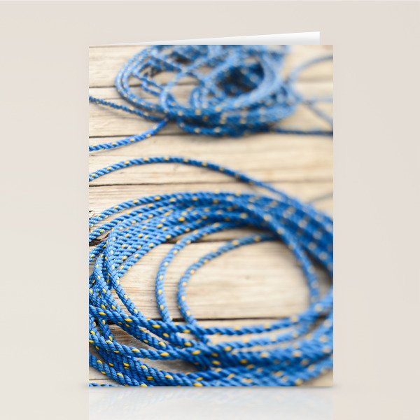 Blue Line Nautical minimalist photograph Stationery Card Gallery Image 2
