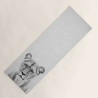 Lioness - Black & White Yoga Mat Gallery Image 1