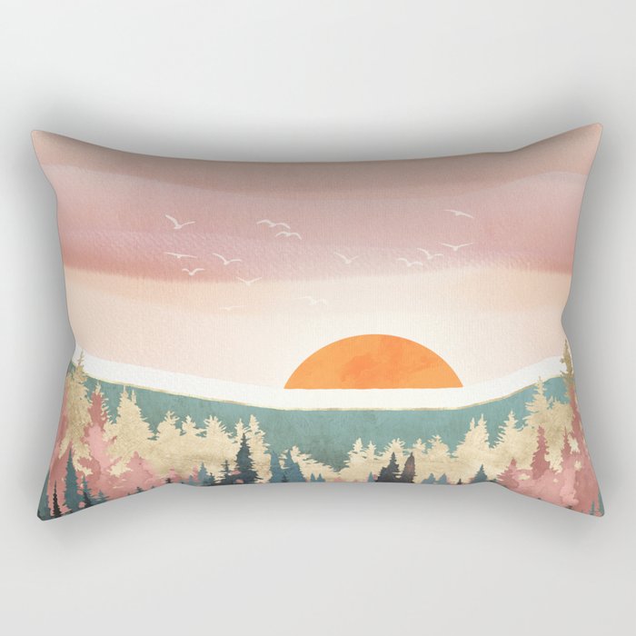 Dusk Calm Rectangular Pillow Gallery Image 2