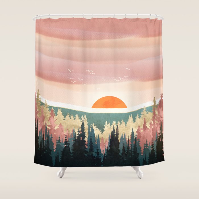 Dusk Calm Shower Curtain Gallery Image 1