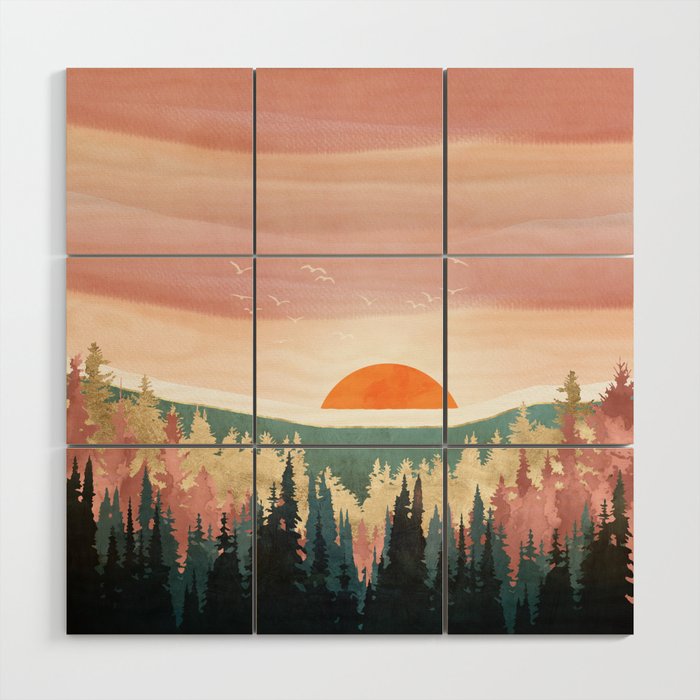 Dusk Calm Wood Wall Art Gallery Image 1
