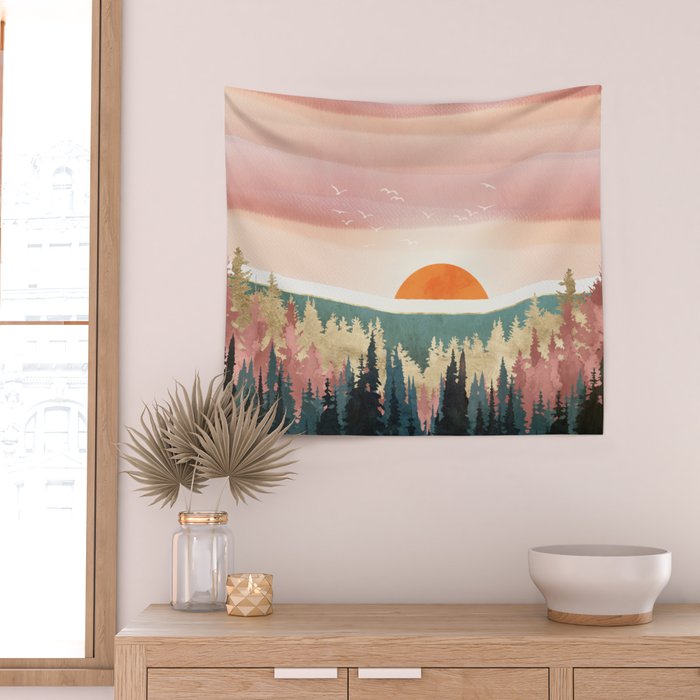 Dusk Calm Wall Tapestry Gallery Image 2