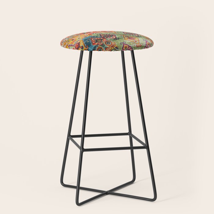 Abstract Design Stool Gallery Image 1