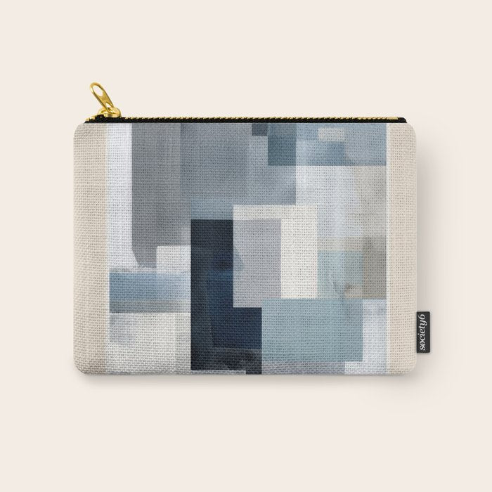 Soft Blue Forms I Carry All Pouch Gallery Image 1