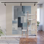 Soft Blue Forms I Wall Mural Gallery Image 1