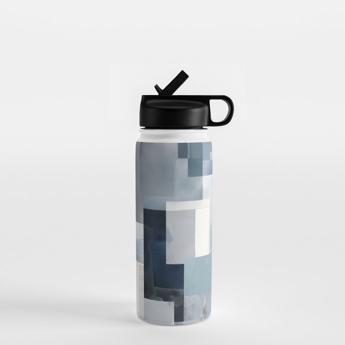 Soft Blue Forms I Water Bottle Gallery Image 1