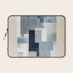 Soft Blue Forms I Laptop Sleeve Gallery Image 1