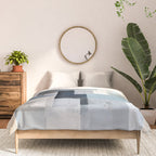 Soft Blue Forms I Comforter Gallery Image 3